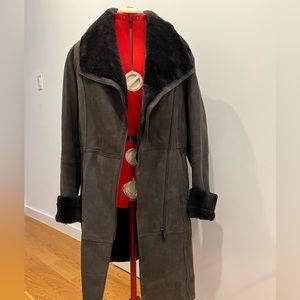 Long shearling coat-almost new!